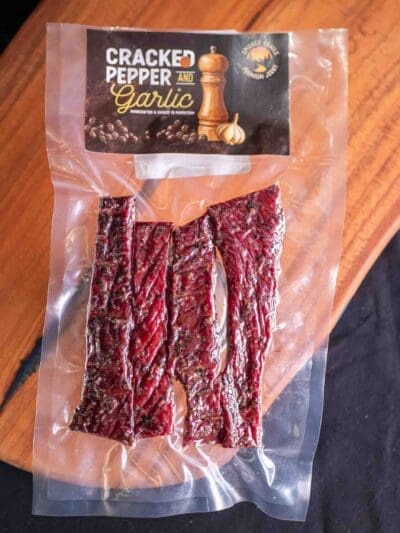 Cracked Pepper & Garlic Beef Jerky